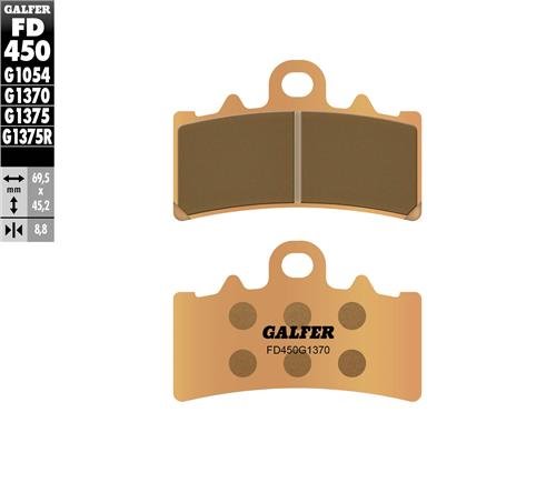 J2 GALFER KTM 프론트 브레이크패드 RC 200 14~21 [SINTERDE] FD450G1370