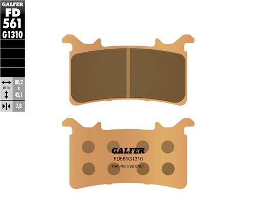 GALFER SINTER RACING BRAKE PADS S1000RR 21-24